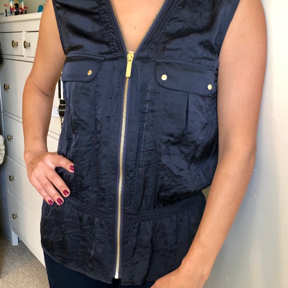 Michael Kors blue blouse!